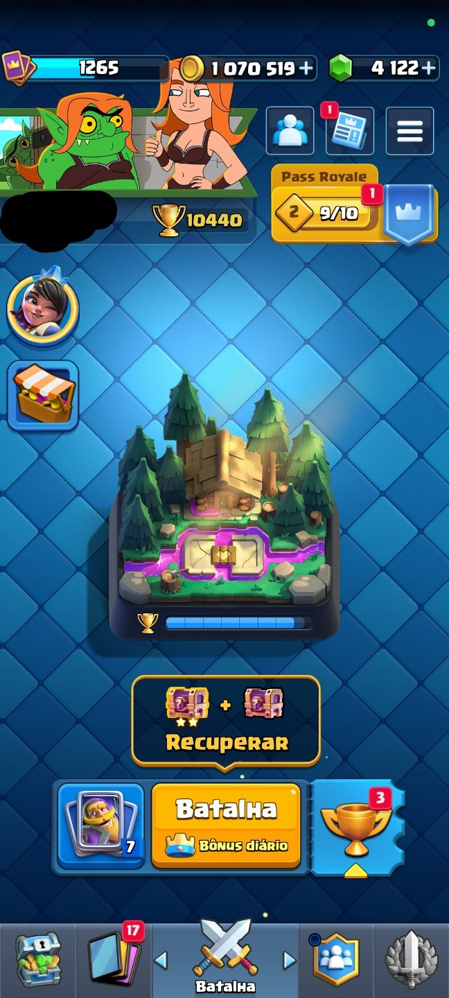 CONTA CLASH ROYALE END GAME