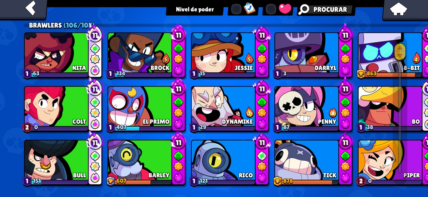 CONTA DE BRAWL STARS BRABA