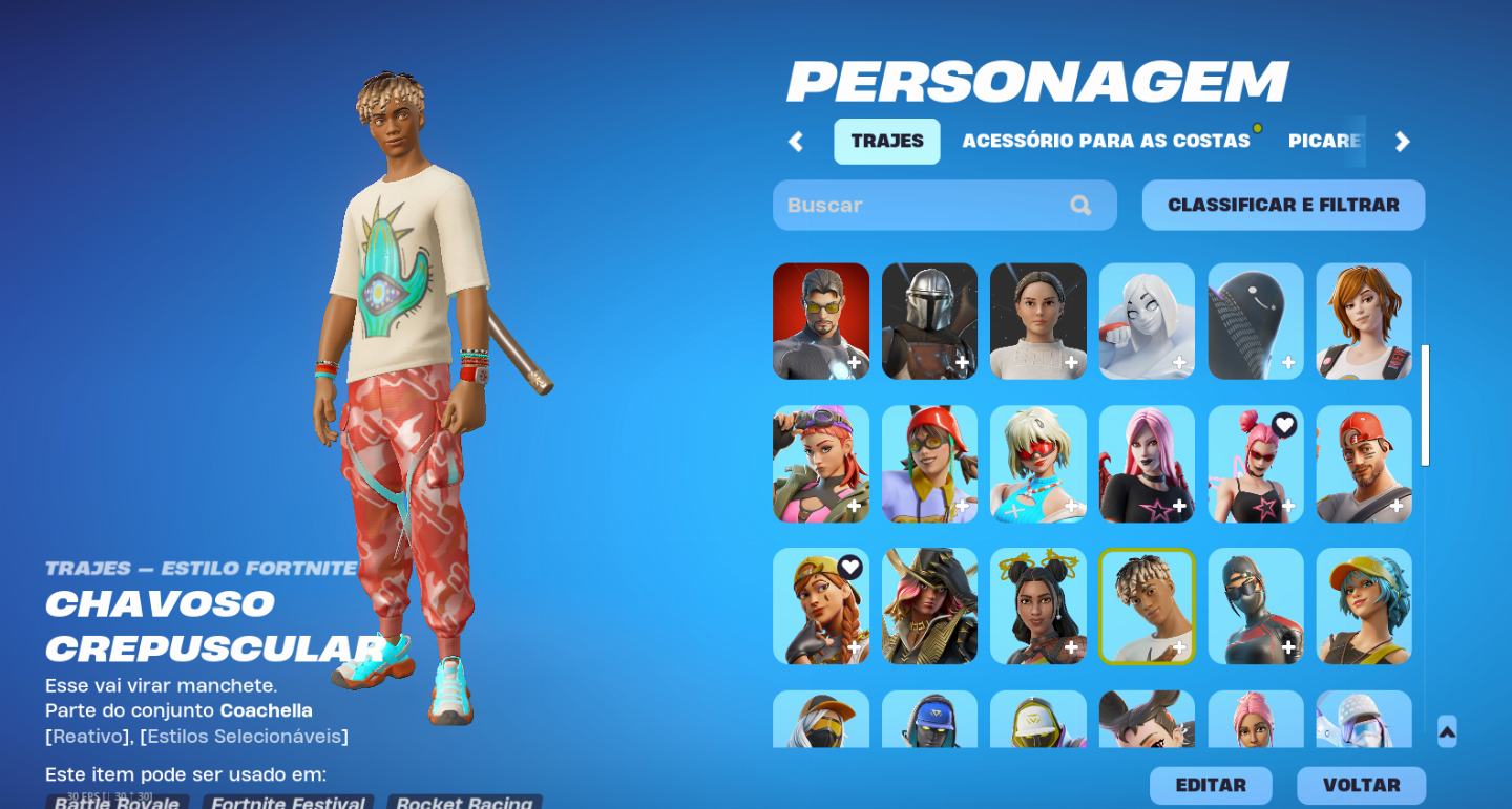 Conta Epic Games Fortnite BR Com Skins + Cosméticos Full Acesso!
