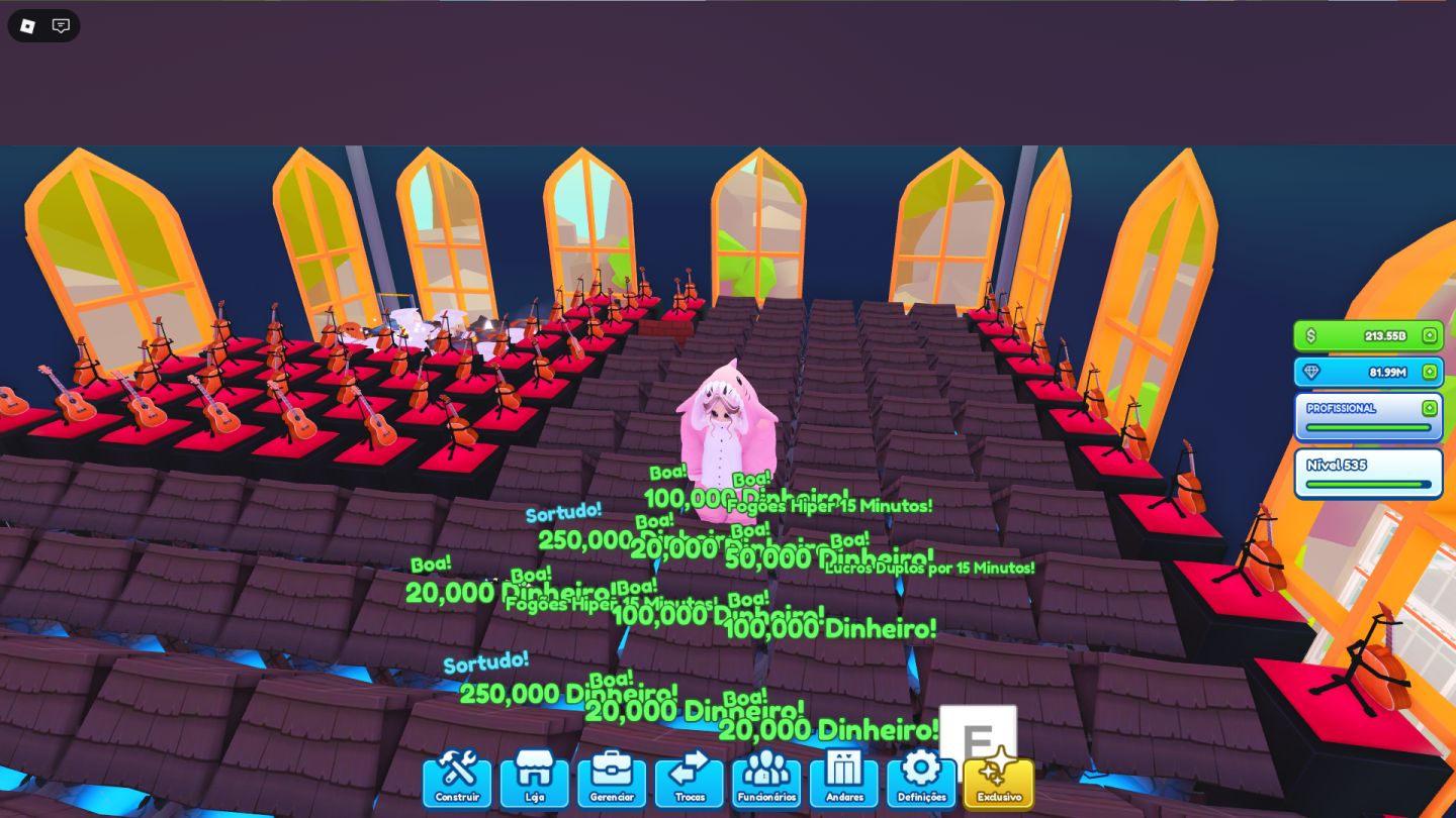 VENDA DE ITENS MY RESTAURANT ROBLOX