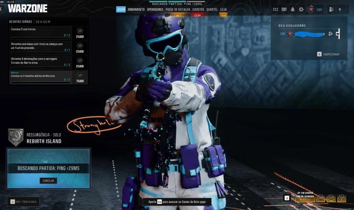 CONTA RARA DE WARZONE SKIN