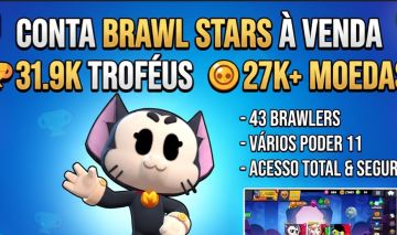 Conta Brawl Stars | 31.9K Troféus | Brawlers Nível 11 | Ótimo Custo-Benefício