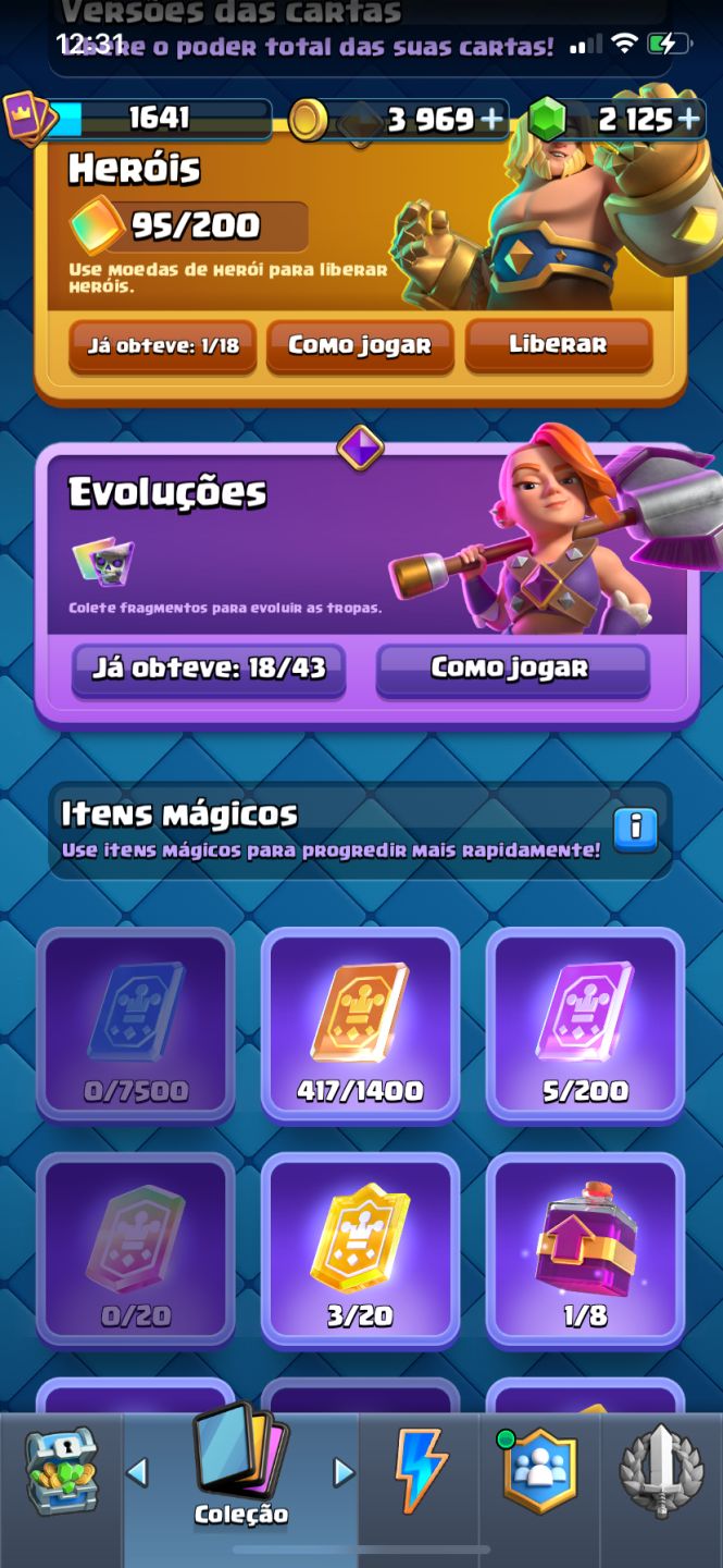 CONTA CLASH ROYALE!!! ( 6 ANOS )FULL CARTAS + FULL TORRE / NVLMAX +2000 GEMAS