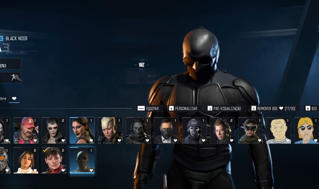 CONTA WARZONE BLACK NOIR+CORVO+MICHAEL MYSERS + MW3 Preço negociavel