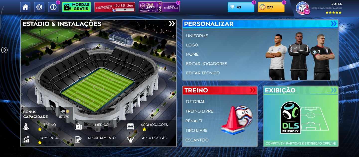 Conta de Dream League Soccer