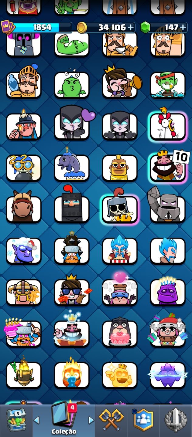CONTA CLASH ROYALE NÍVEL 16 | 9 CARTAS LVL 16 | 13K TROFÉUS | ARENA 31 | 185 EMO