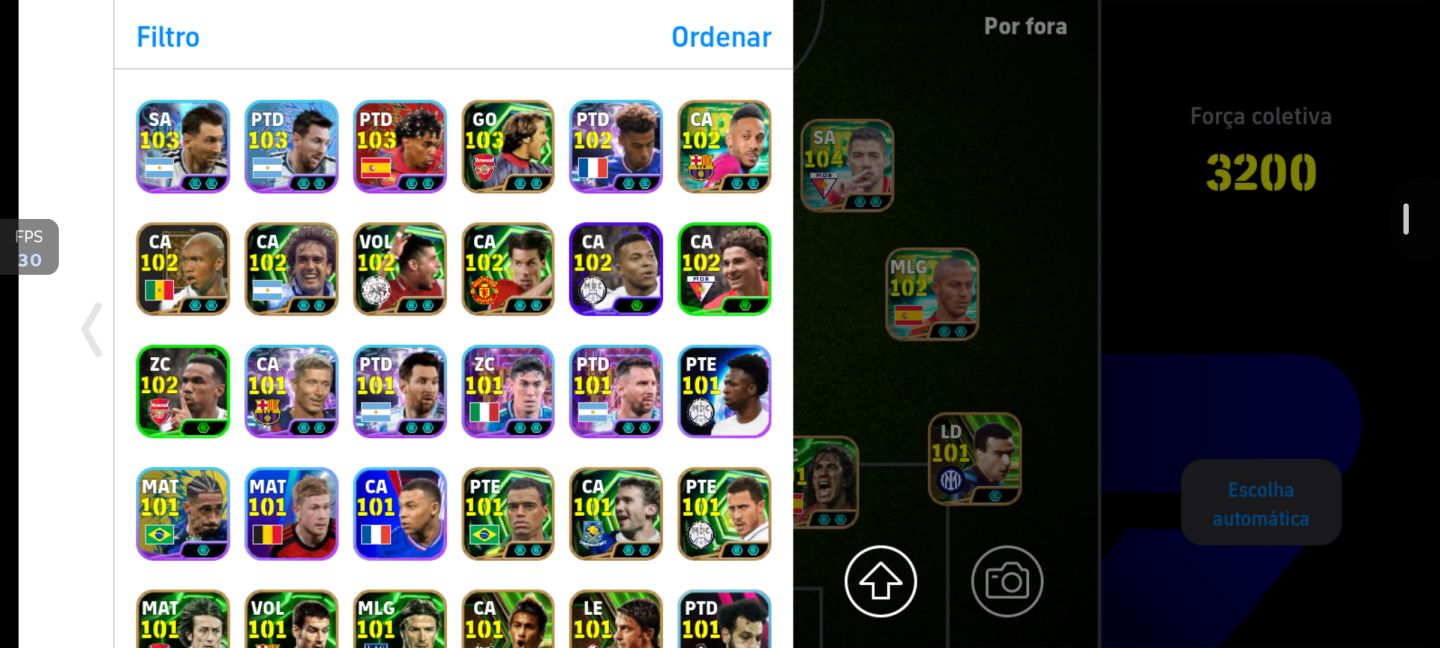 Conta top efootball força 3200