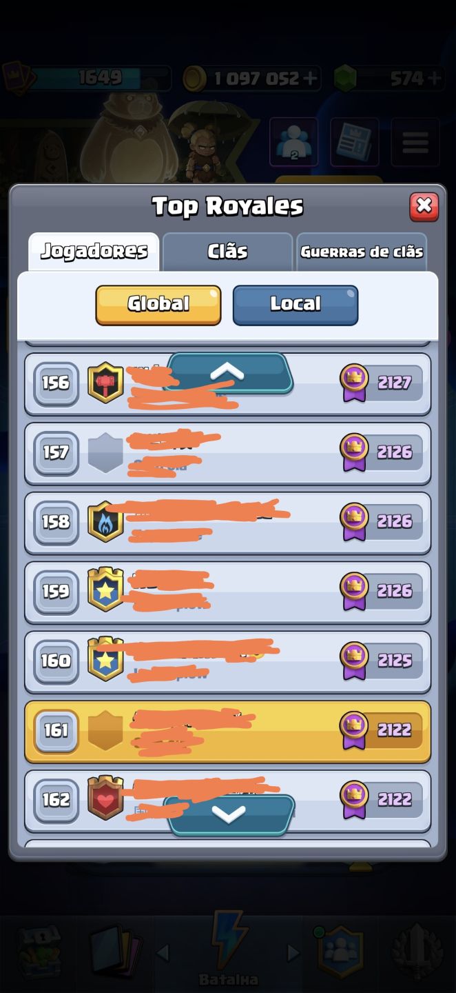 UP DE TROFÉUS E MEDALHAS CLASH ROYALE, JOGADOR PROFISSIONAL