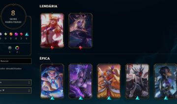 Conta de League of legends Com skins lendárias