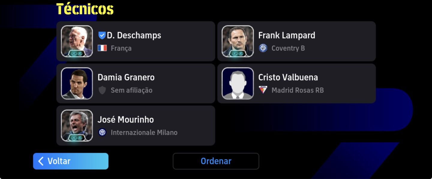 Conta eFotbol exclusiva