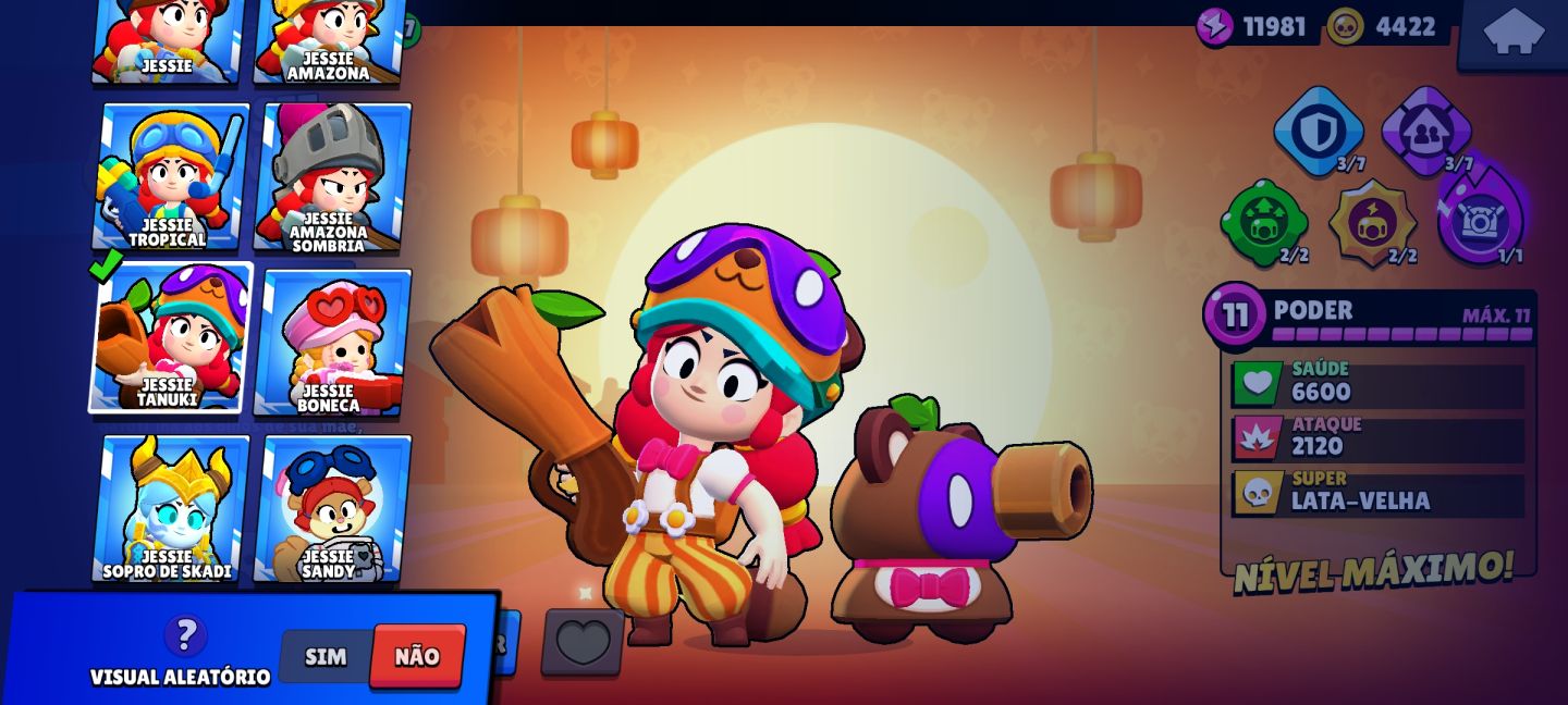 Brawl stars CONTA 9/10, +5 passe comprados, skin edgar rara