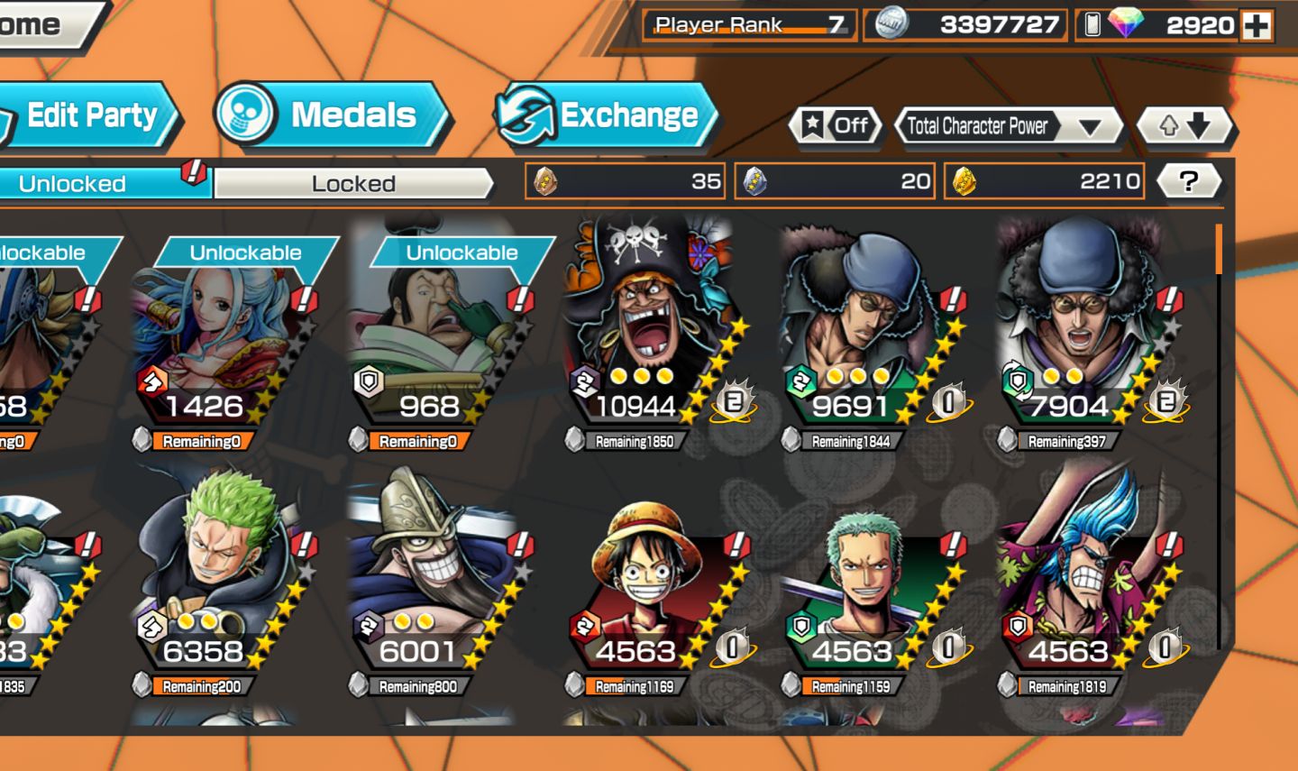 Conta OPBR - Barba Negra Ex + Kuzan Ex + 3000 dimas + 2210 fragmentos
