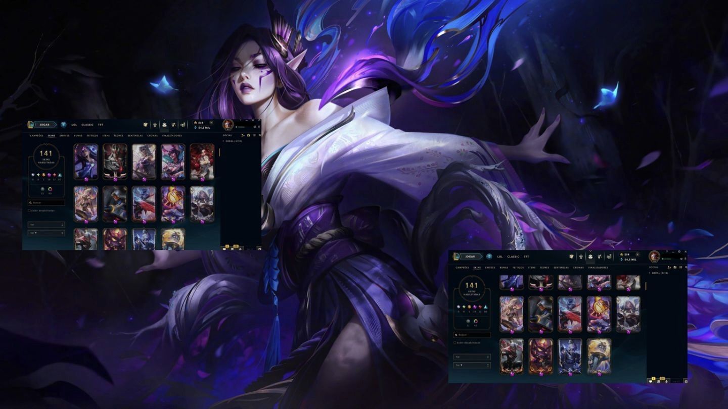 Conta handlevel com Project Command Line Yi e 12 passes ativo + skins mítica