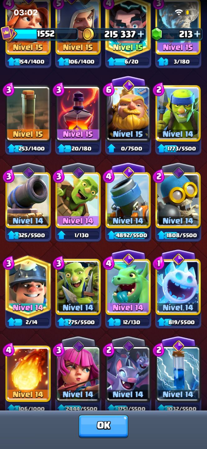 CONTA CLASH ROYALE TOP 11.600+