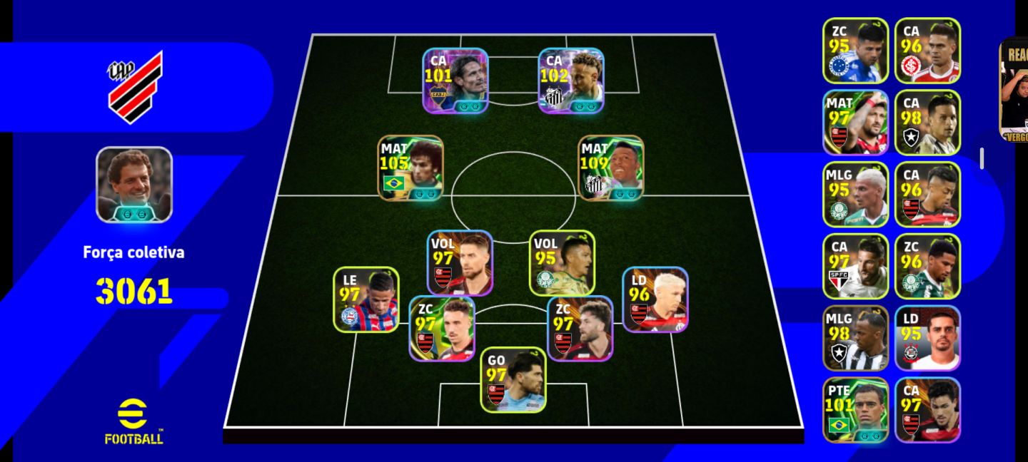 CONTA BRABA DE EFOOTBALL MOBILE