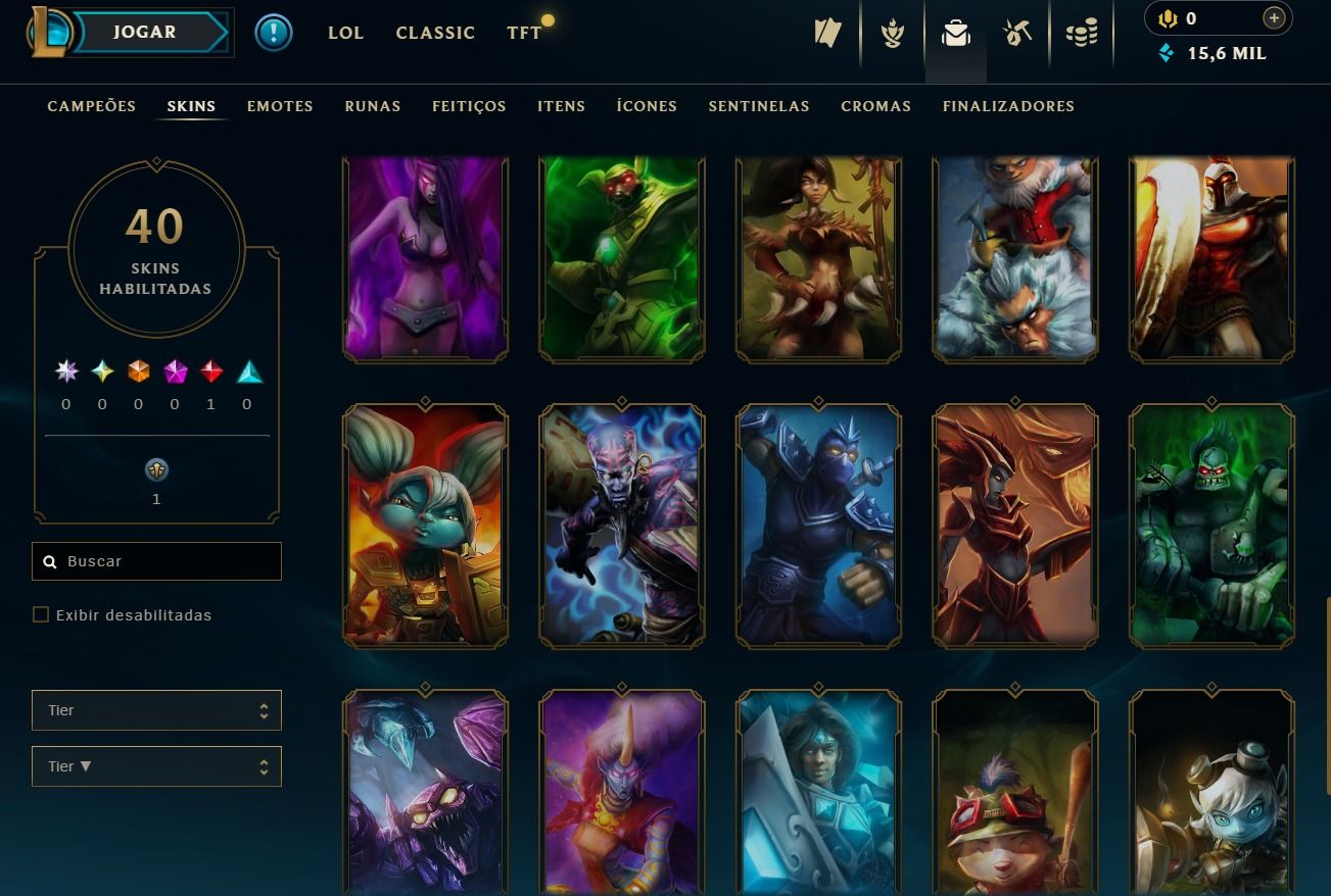 UPADA A MÃO - CONTA DE 2024 - 40 SKINS - VI ARCARNE LENDÁRIA - 15K DE EA