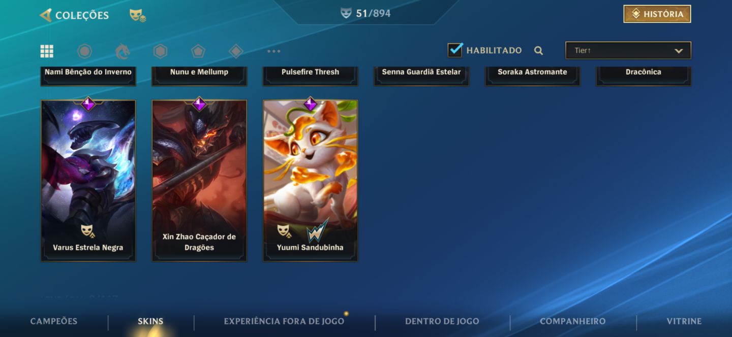 Conta Wild Rift || 51 skins (2 lendárias) || 87 campeões