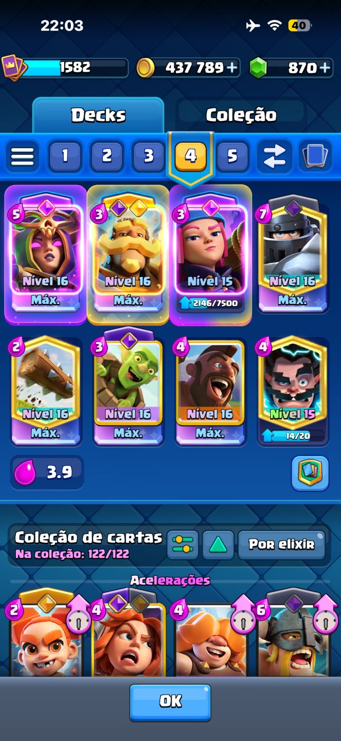 Conta Clash Royale 13.300 troféus, Antiga e Rara!