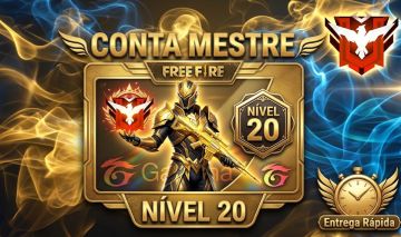 CONTA FREE FIRE LVL 20 EM MESTRE | 100% SEGURA & ENTREGA RÁPIDA | A MELHOR