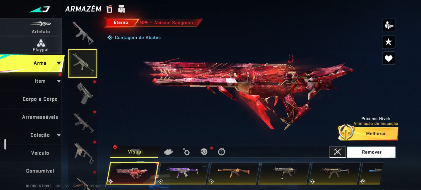 Conta de blood muito boa, com várias skins