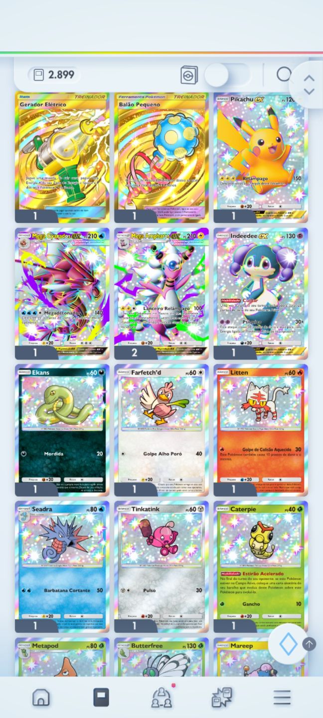 Conta Pokémon TCG Pocket - Deck principal Zoroak+Butterfree