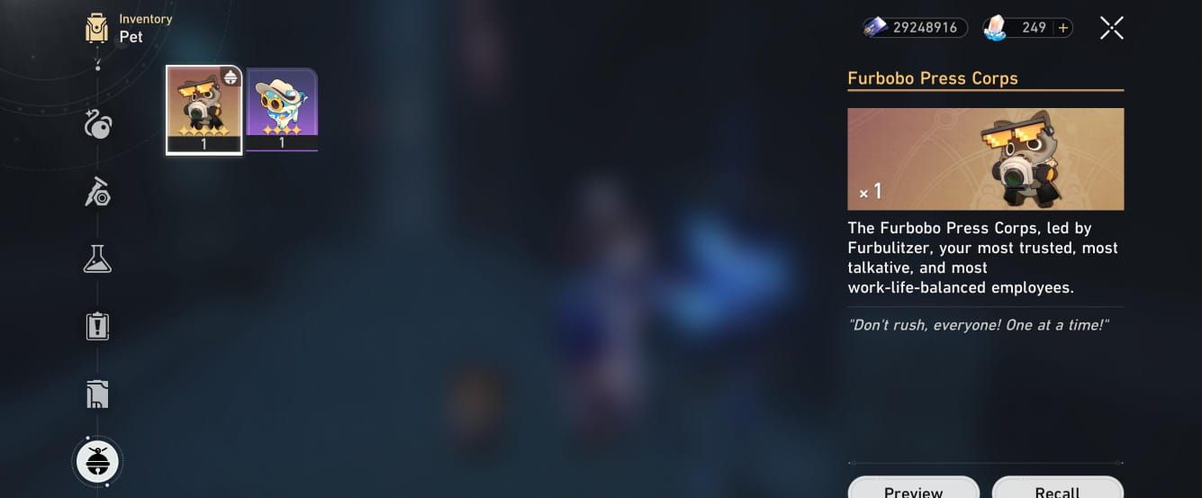 Conta c/ 33 personagens t5 + vários eidolons, Pet Exclusivo, +15 Cone de Luz e +