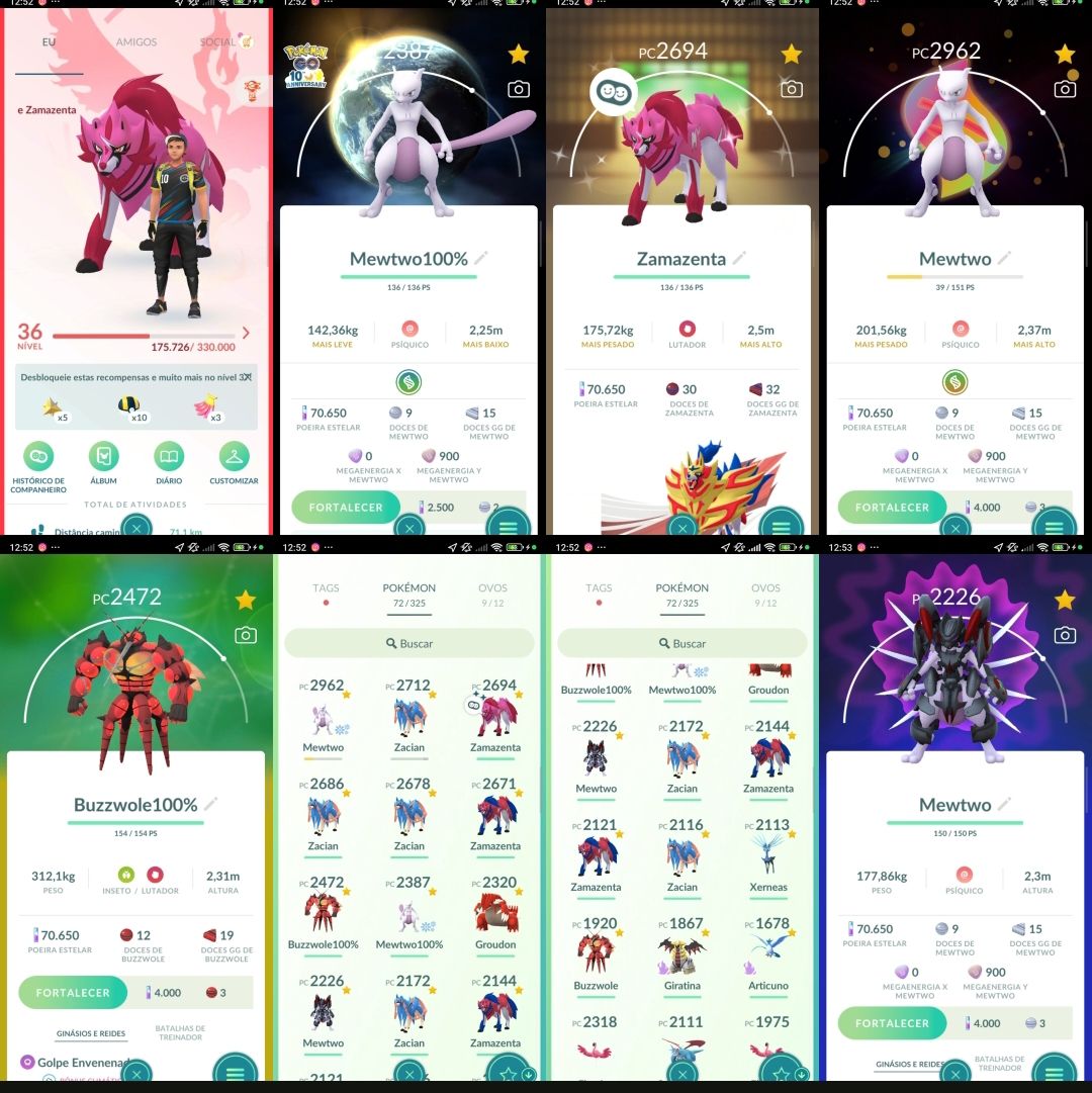 Nível 36! Mewtwo Armadura , Mewtwo 100% IV (Hundo), Buzzwole 100% IV Q222
