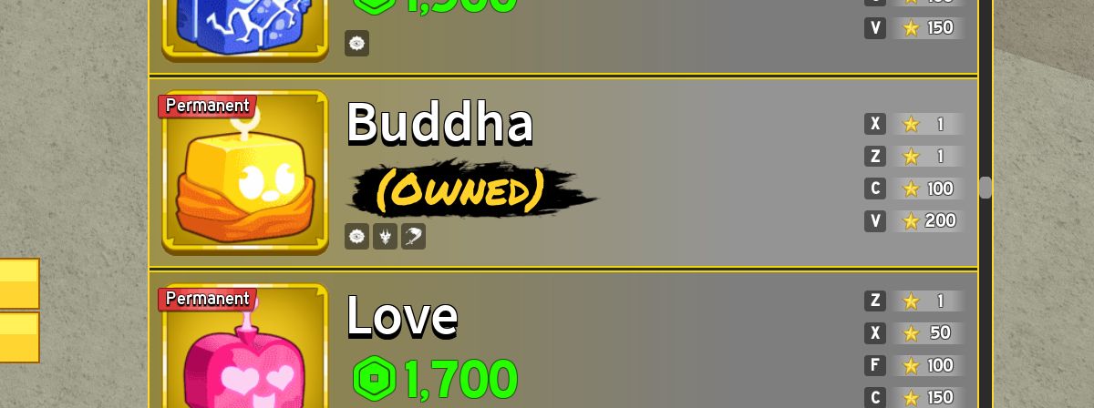 CONTA BLOX FRUITS | DARK BLADE + KITSUNE, DRAGÃO, DOUGH, BUDDHA, MAMUTE PERM