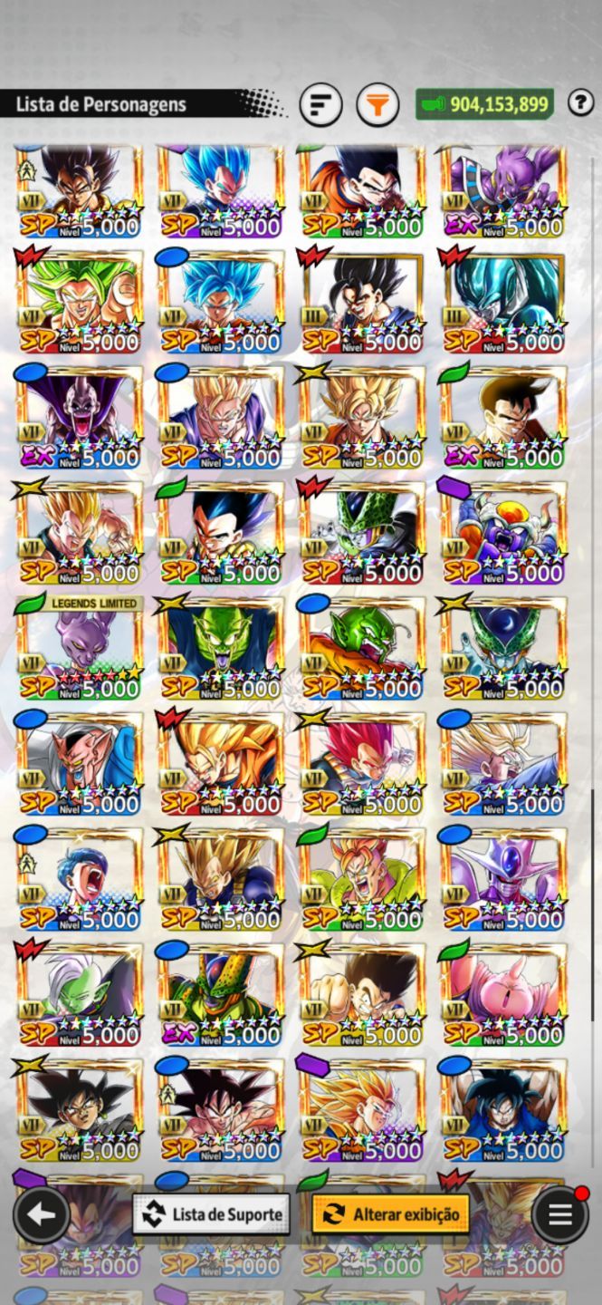 CONTA DRAGON BALL LEGENDS END GAME LVL 680
