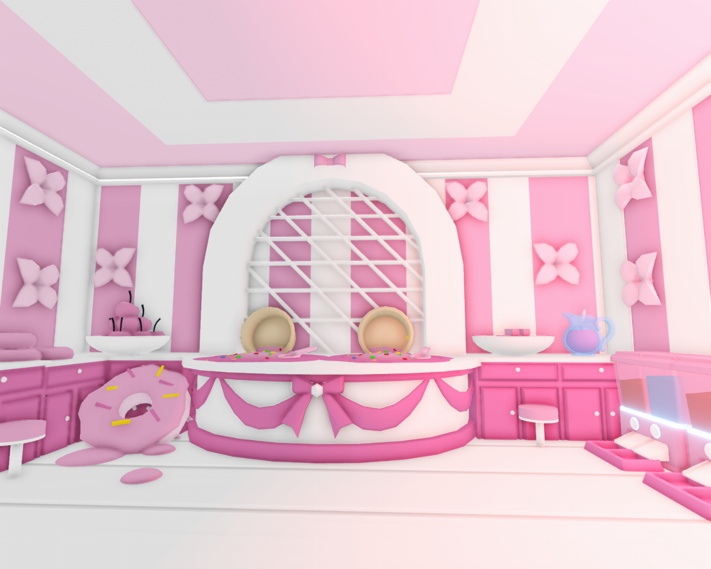 Casa Tiny Preppy (Decorada de Lebre Doce Pequeno Farm) no Adoptme!