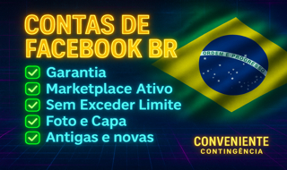 Facebook Contas AQUECIDAS SEM LIMITE NO MARKETPLACE-2FA/FOTO/CAPA-1/100Amigos/bm