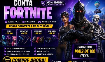 CONTA FORTNITE | ITENS RAROS | SALVE O MUNDO | ATIVA DESDE O CAPÍTULO 1!!!