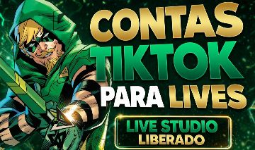 CONTAS TIKTOK - LIVE STUDIO - PROMOVER