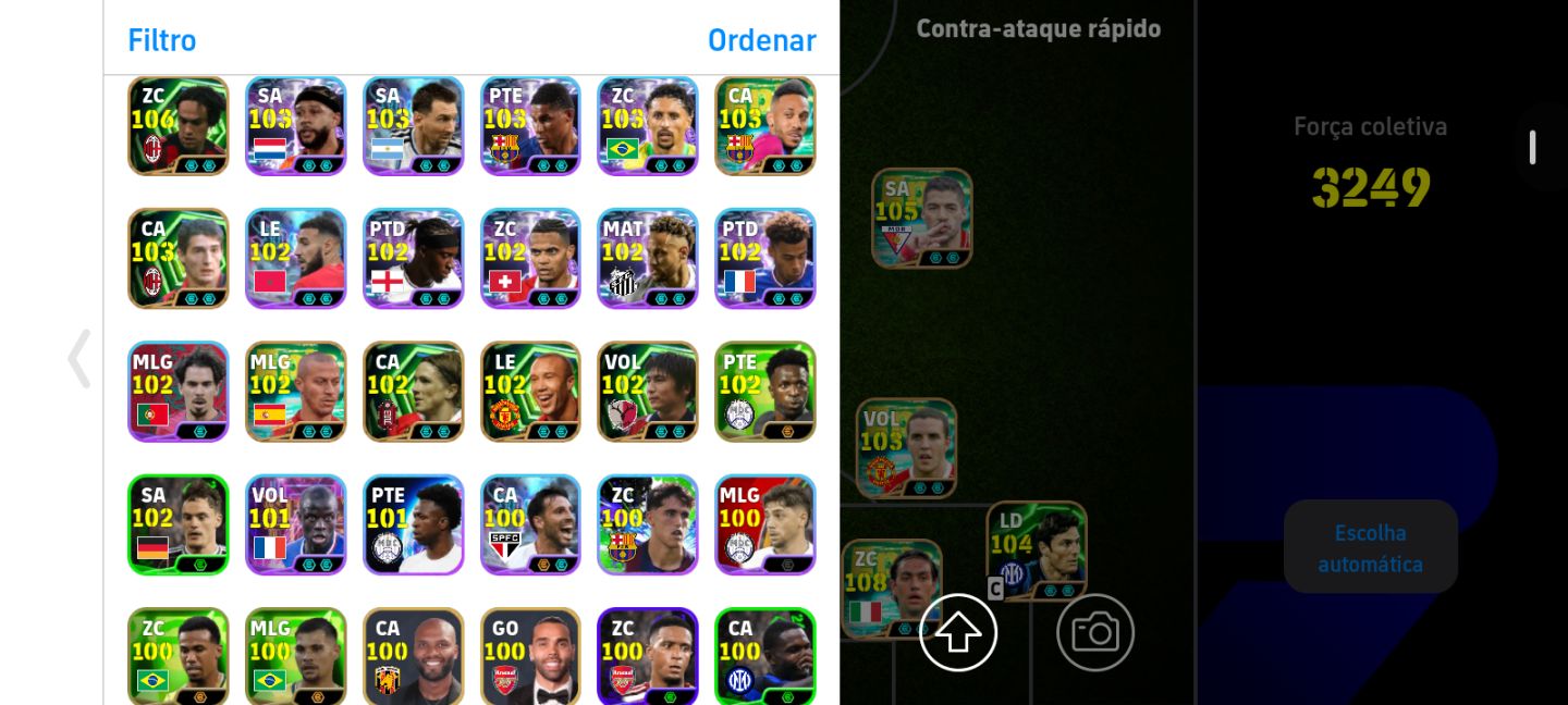 Conta Efootball | Ney Blitz + Suárez Blitz+ Nesta 108 + CR7 Épico + Técnico 90