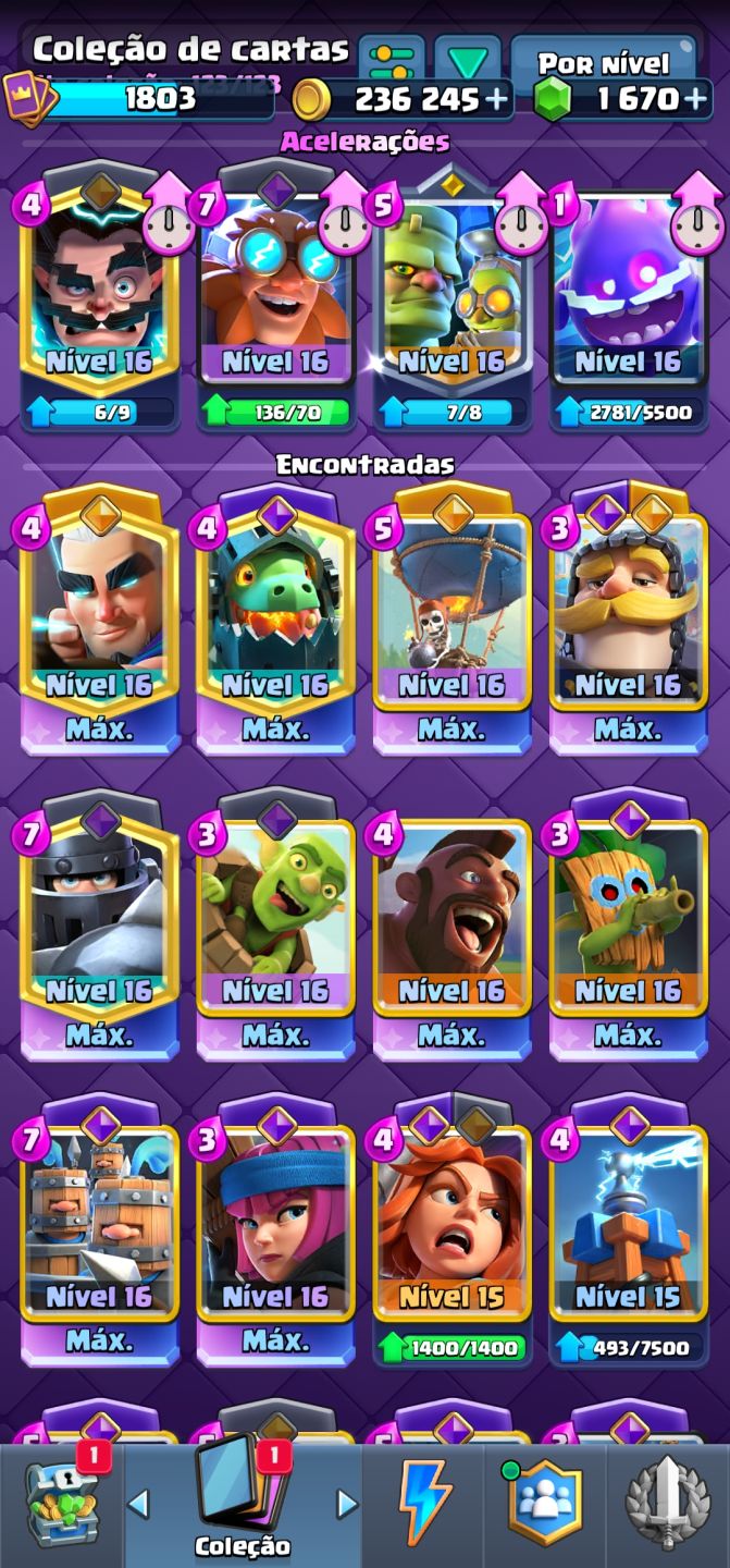 Conta Clash Royale