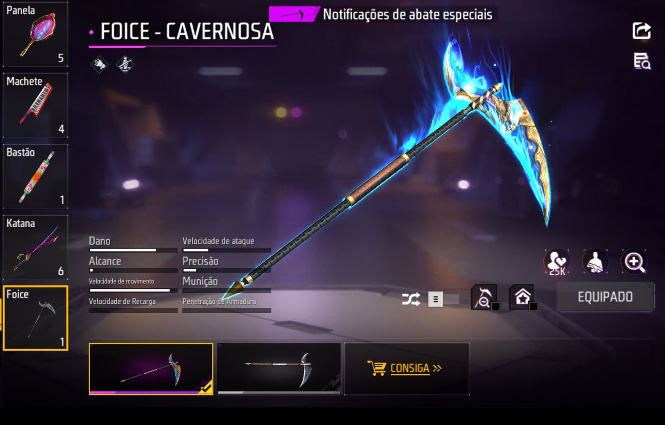 CONTA FREE FIRE NÍVEL 46