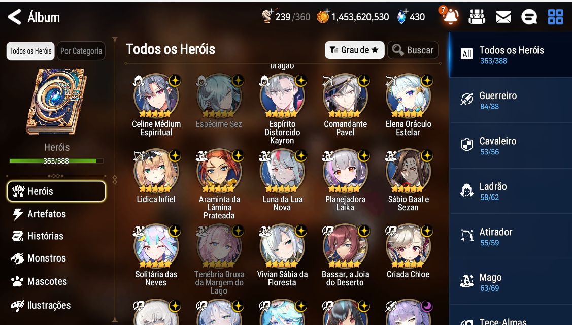 Conta Colecionador + Personagens de Collabs Antigos + 63 ML