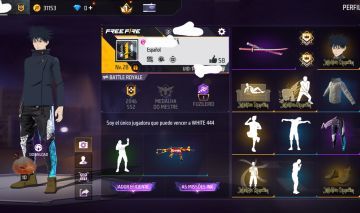 CONTA FF CALÇA ANGELICAL - UMP ATT - EMOTE DE ENTRADA - EMOTES RAROS