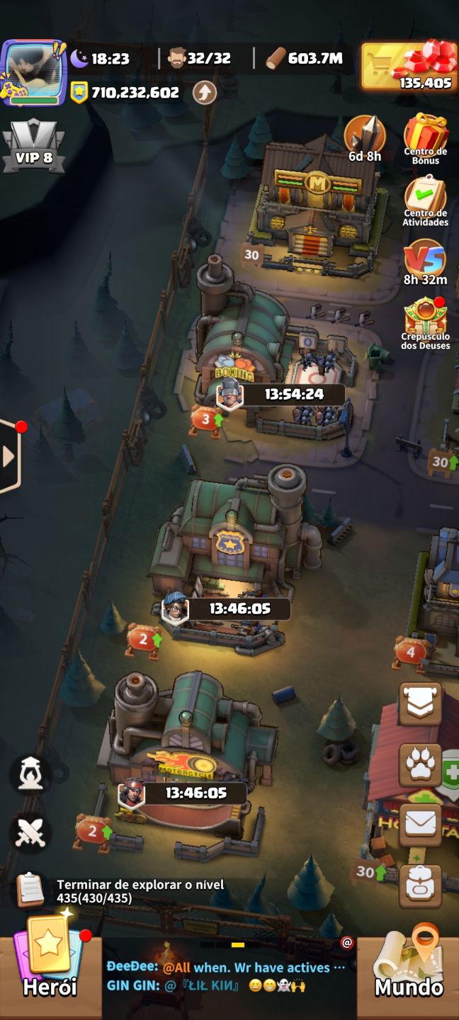Conta Dark War Survival PC 708,428,042Torre nivel 30 com 130000 diamantes