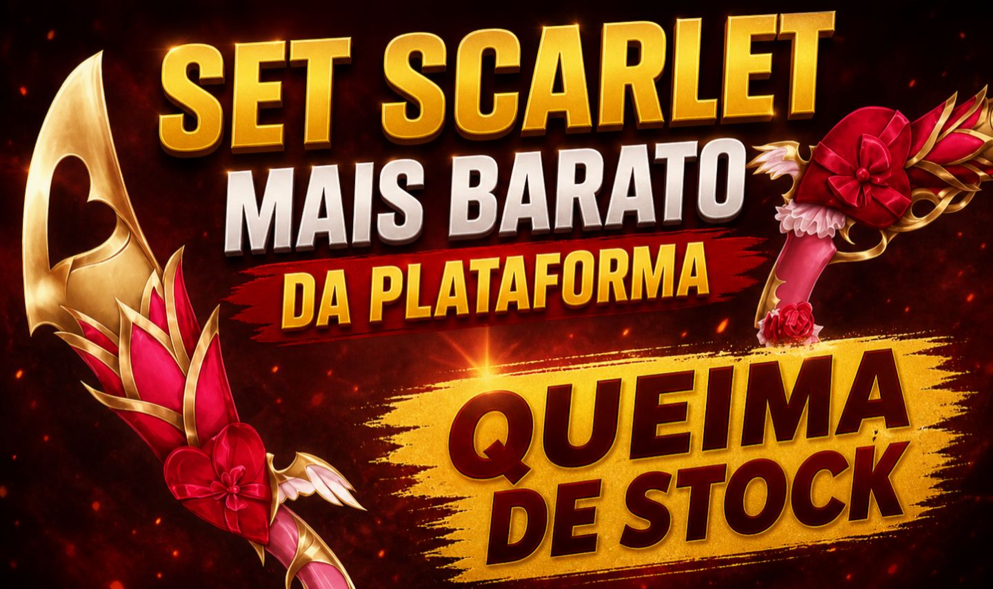 SET SCARLET ASSASINOS VS XERIFES MAIS BARATO DA PLATAFORMA MVSD queima de stock