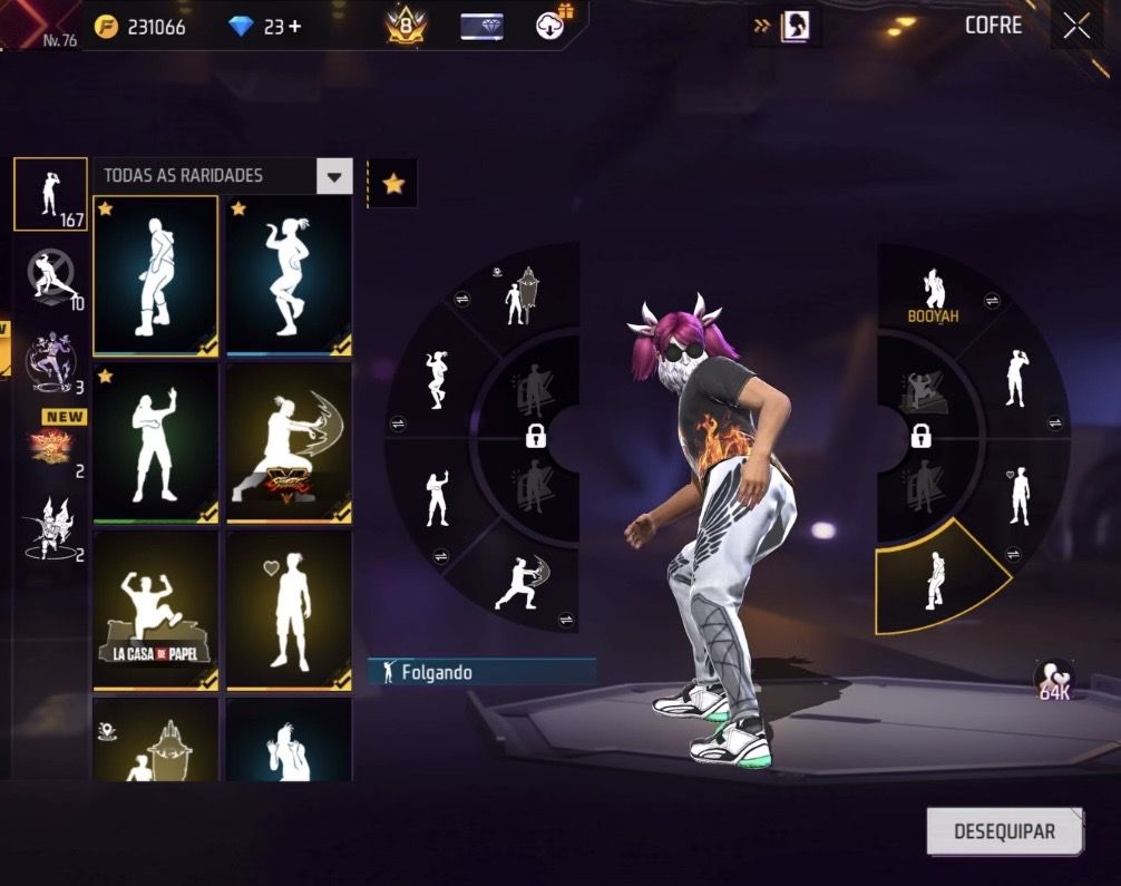CONTA FREE FIRE ANTIGA EXTREMAMENTE RARA E GEMADA +1000 peitas PRIME 8