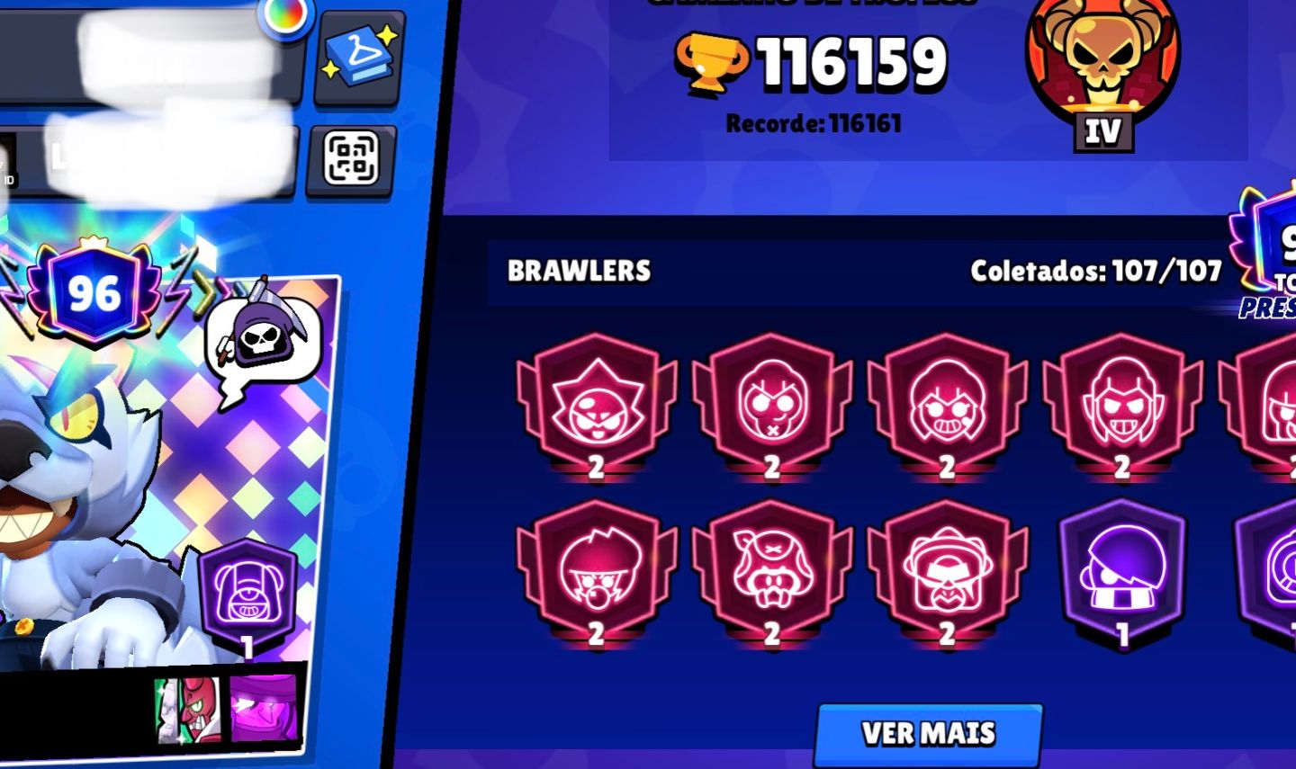 Conta com 116k brawl stars
