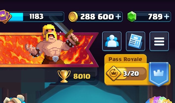 Conta Clash royale, 8k de troféus, com titulo de 8 anos de jogo