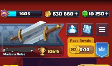 Conta de Clash Royale