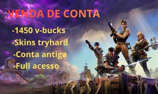 CONTA FORTNITE - (1450 v-bucks na conta e várias skins tryhard) +600 gastos