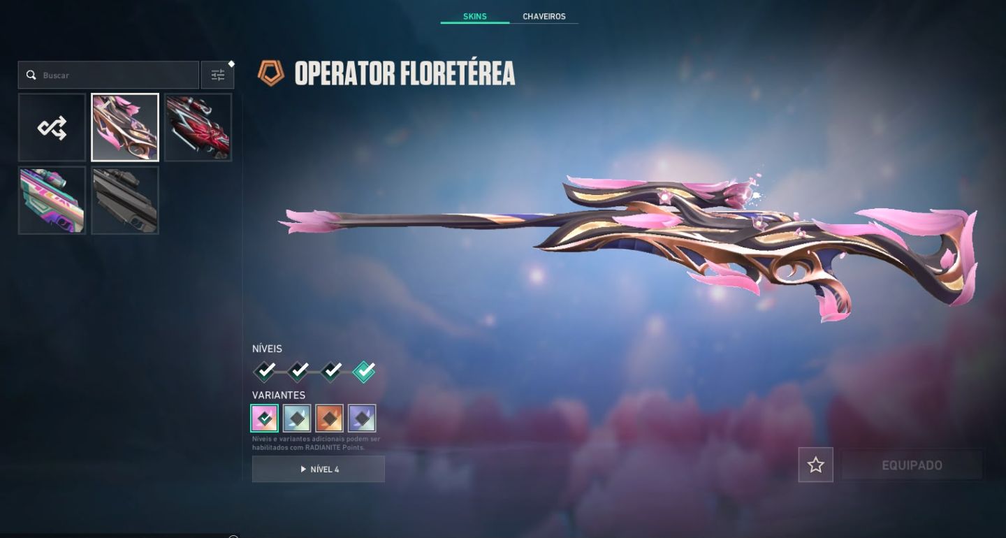 Conta Valorant com muitas skins (Pack Kuronami 1)