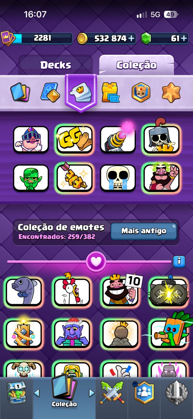 Conta de clash Royale full (todas as cartas nível 16) para competir