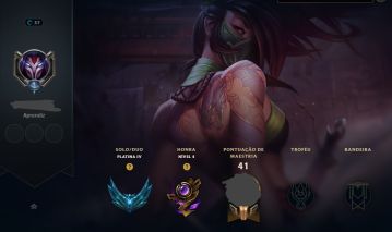 CONTA LOL PLATINA 4 MMR ESMERALDA/DIAMANTE COM DARIUS DEUS REI