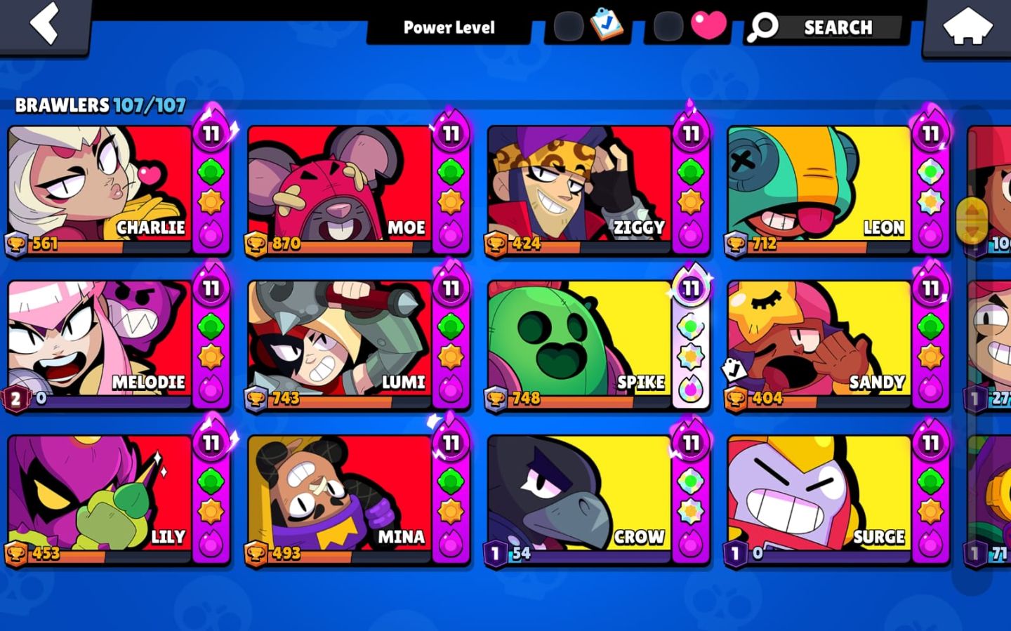 Conta Brawl stars, Clash royale, Clash of clans