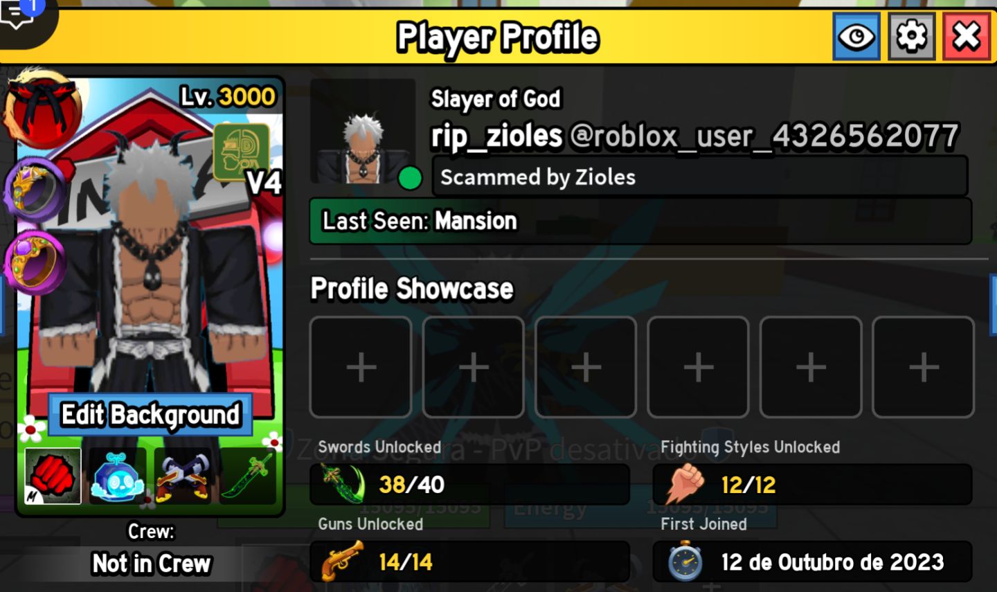 CONTA BLOX FRUITS END GAME